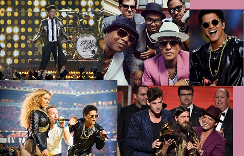 presentaciones y premios, bruno mars