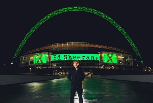 ed sheeran en wembley stadium en londres